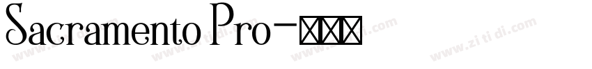 Sacramento Pro字体转换